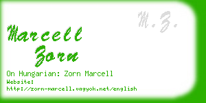 marcell zorn business card